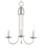 Maxim 10343SN Logan 3 Light Candle Chandelier | Satin Nickel