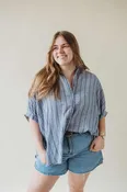 Annie Button Up Half Sleeve Shirt