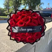 25 Red Roses "I Love You" Bouquet