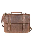 Scully Leather & Canvas Workbag