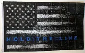 3 x 5 Hold the Line Blue Line Flag