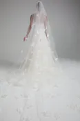 3D leaf cathedral veil