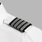 Epaulets - Black and Grey - 4 Stripe
