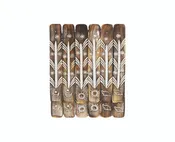 11″ Assorted Antique Wooden Ash Catchers