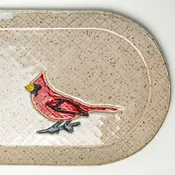 10" Handmade Cardinal Platter