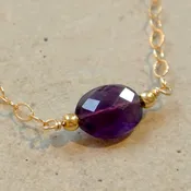 Essential Energy Gemstone Necklace: Amethyst - Protective