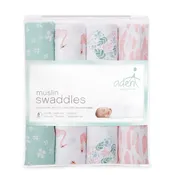 Aden & Anais Essentials Cotton Muslin 4 Pack Swaddles
