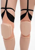 Grippy Knee Pads with Mesh – FIRE TOUCH – Latte