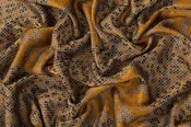 Abstract Brocade - Brown and Black