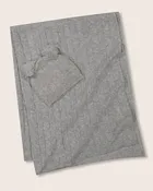 Angel Cashmere Baby Blanket and Hat Set