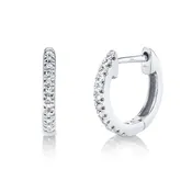 0.07 CT. CLASSIC DIAMOND HUGGIE EARRING