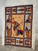 Afghan Pictorial Rug - Map & Monuments — GROW NURSERY