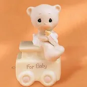 Baby Teddy Bear Birthday Train by Precious Moments Figurine 15938