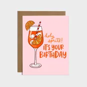 Aperol Spritz Birthday Card