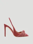 105mm Atelier Embellished Velvet Slingback Pumps