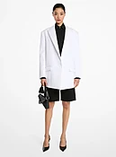 Blazer oversize de algodón elástico