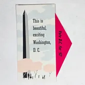 Vintage 1957 Washington DC Tourist Pamphlet Map