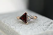 Gemini Ring with Garnet + Spinel | One of a Kind — TYTIN