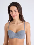 3PK COTTON RIBBED BRAS