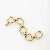 18kt Yellow Gold Oval Link Bracelet