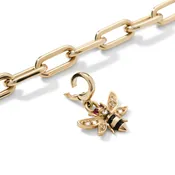 14k Yellow Gold Bee Charmlette