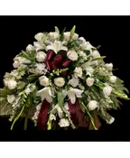 ALL WHITE CASKET SPRAY