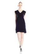 Navy and Magenta Knitted Dress