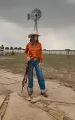 Copper Retro Cowgirl