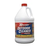 30 SECONDS 1G30S Cleaner, 1 gal Bottle, Liquid, Bleach, Light Yellow