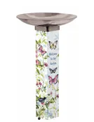 GARDEN SONG ART POLE BIRDBATH