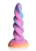 Creature Cocks Moon Rider Glow in the Dark Unicorn Silicone Dildo - Multicolor - SecretsBoutiques.com
