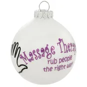 Massage Therapist Bulb Ornament