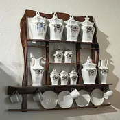 Vintage European Spice Set and Rack #183
