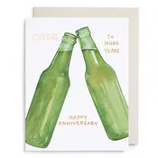 Beer Cheers Anniversary Card