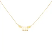 111 Angel Number Necklace (Gold Color) - NEW BEGINNINGS