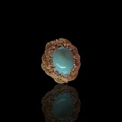 18kt Turquoise and Diamond ring