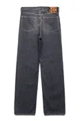 14oz BLKxBLK Denim 5P MONKEY TH (ZIP Ver.) - Faded