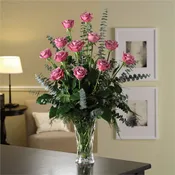 A Dozen Premium Light Lavender Roses