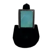 AQUAMARINE / EBONY RING
