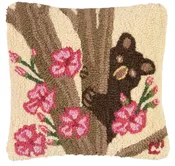 Bear And Blossom - 14" x 14"