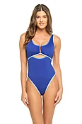 Antibes Ribbed One Piece Swimsuit