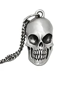 All Business Skull Pendant Necklace