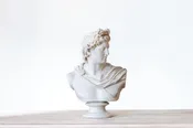 APOLLO BELVEDERE BUST IN PARIAN, 1861