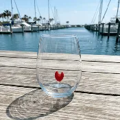16 oz Large Pour Wine Glass, Claw