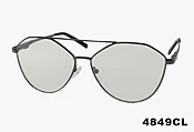 4849CL - Wholesale Metal Aviator Style Clear Lens Glasses