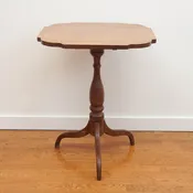 Antique Late 1800s Maple Tilt-Top Table