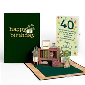 40th Birthday Houseplants Pop-Up Card and Sentiment Set