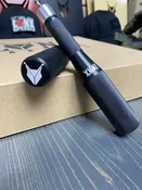 5SC Jump Rope Handle(super high quality one of a kind) may or may not come with plastic coated rope, supplies of the ropes are limited. However you could pick up the same kind of rope at a hardware store