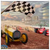 A Century of Racing! The 100th Anniversary Indianapolis 500 Mile® Race - 14" x 14" Gallery Wrapped Canvas