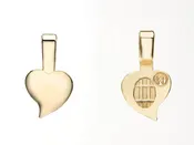 Aanraku® Gold-plated Heart Bail, Small